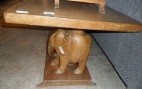 Double Elephant Teak Coffee Table