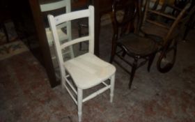 White Painted Wooden Chair