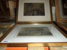 Pair of Gold Framed Pictures.