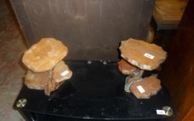 Pair Of Wooden Tree Stands