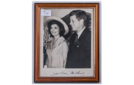 Signed Photographic Print - The Kennedy's. Size 7 x 9 Inches.