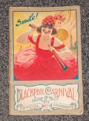 Booklet. Blackpool Carnival June 11th & 21st 1924. Official Booklet, Blackpool Corporation.