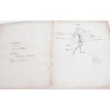 F Hopkins Drawing Book With Many Pencil Sketches Of The Period Dated 1887. Rivers college from Frogs