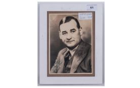 Signed Photo 'Norman Evans 1938'