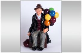 Royal Doulton Early Figure ' The Balloon Man ' HN.1954. Reg No.838448. Designer L. Harradine. Height