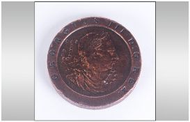 George III Copper Penny, Date 1797. Excellent condition.