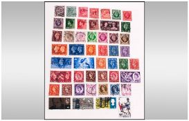 Black Loose Leaf Stamp Album with good mix of stamps from around the world.