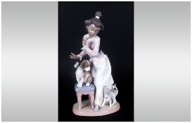 Lladro Figure 'My Turn' model number 6026, issued 1993-1997. Height 9.5'' in height. Mint