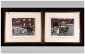 Tom Dodson Pencil Signed Pair of Limited and Numbered Colour Prints, Titled - 1/ The Organ