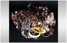 Lucky Dip, A Large Bag Of Assorted Costume Jewellery