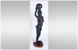 Soul Journeys Nuba Tribe Ltd and Numbered Figure ' Precious Gift ' Notto. Num. 18-4999. Sculpture