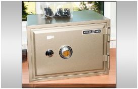 Knight Portable Steel Safe with combination and key lock.