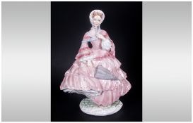 Royal Worcester Ltd and Numbered Edition Figurine ' 1885 The Crinoline ' Sculptured by S.