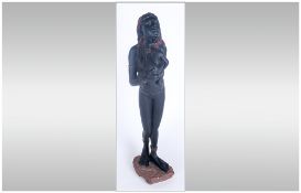 Soul Journeys Nuba Tribe Ltd and Numbered Figure 'A Sisters Love' Nolli. Num. 87-4999. Sculpture