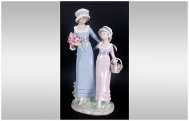 Lladro Figure ' Daughters ' Model Num.5013. Issued 1978-1991. Height 12.5 Inches. Mint Condition.