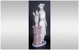 Lladro Figure ' Flapper ' Model Num.5175. Issued 1982-1995. Mint Condition, Stands 15.25 Inches