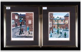 Tom Dodson Pencil Signed Pair of Limited and Numbered Colour Prints, Titled - 1/ Mountaineering Mill