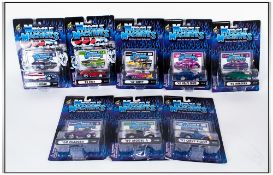 Muscle Machines Adult Collectable Die Cast Cars ( 8 ) In Total, And All Unsealed Packs, Mint