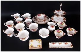 Collection Of Part Tea Sets Including Royal Albert Country Roses