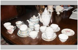 Royal Stafford 'Bluebell Time' Tea Set comprising cups, saucers, tea pot, sugar bowl. Together