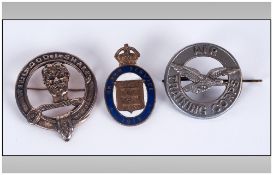 Three Badges Of Military Interest