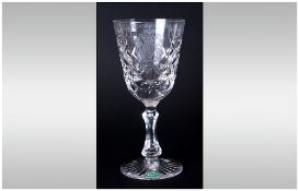 Stuart Crystal - Ltd and Numbered Hand Crafted Goblet. Number 26 of 300 Pieces. Commemorates The