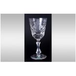 Stuart Crystal - Ltd and Numbered Hand Crafted Goblet. Number 26 of 300 Pieces. Commemorates The