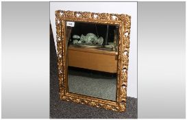 Small Gilt Framed Mirror In The Rococo Style 16x20''