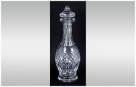 Waterford - Quality Cut Crystal Colleen Decanter ' Boyne ' Pattern. Waterford Mark to Base. Stands