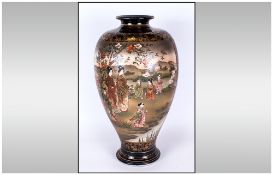 Japanese Satsuma Meiji Period Tall & Impressive Vase decorated with images of Japanese women &