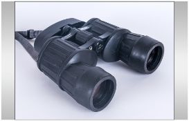 Carl Zeiss Jena Octarem 8x50B Binoculars, Rubber Construction. Complete With Original Operating