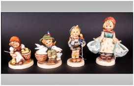 Hummel Figures ( 4 ) In Total. Various Subjects and Sizes. Tallest Figure 5.5 Inches Tall. All