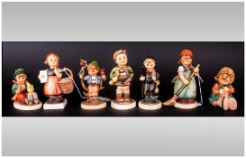 Hummel Figures ( 7 ) In Total. Various Subjects and Sizes. 4.5 Inches Tallest Figure. All Figures