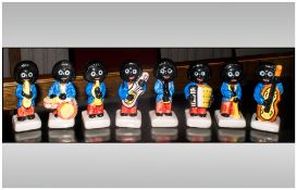 Robertsons Jam Interest, Collection Of 8 Pottery Musician Figures