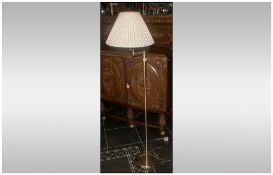 Gold Tone Modern Standard Lamp