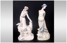 Royal Doulton Figures ( 2 ) In Total - Charleston Series. 1/ Daisy HN3805. Issued 1996-1997.