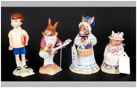 Royal Doulton Bunnykin Figures 1. Mrs Bunnybeat 2. Mrs Bunnykins plus a Royal figure 3. Old Mrs