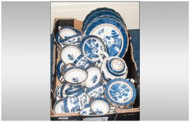 Booths Old Willow Dinner/Tea Service comprising tea cups, saucers, side plates, dinner plates, tea