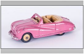 Dinky Toys Diecast Model Car ' Austin Atlantic ' Pink Body with Cream Interior and Ridged Hubs.