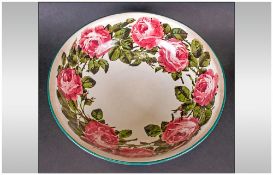 Wemyes - Impressive and Very Large ' Cabbage Roses ' Patterned - Footed Wash Bowl. Diameter 15