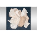 Collection Of Textiles Comprising Mostly Crochet & Lace Place Mats