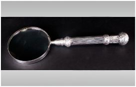 European - Aristocratic Mid to Late 19th Century Magnificent and Heavy Silver Plated Handle