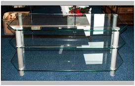 3 Tier Glass TV Stand