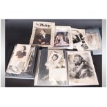 Collection Of Signed Film, Variety And Theatre Stars. Mixed Lot Of Mostly Black And White Photos