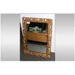 Small Gilt Framed Mirror In The Rococo Style 16x20''