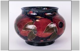 William Moorcroft Signed Lidded and Footed Bowl / Vase ' Pomegranate and Berries ' Design. c.1920's.
