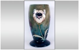 WITHDRAWN // William Moorcroft Signed and Impressive Large Vase ' Big Poppy ' Design on Blue and