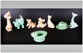 Collection Of 8 Sylvac Assorted Figures dogs, cats giraffes etc.