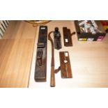 Collection Of Tools To Include A Record Plane, A Large Plane, 2 Small Planes & Mortise Lock Chisel