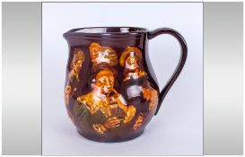 Royal Doulton Kingsware Memories Jug/Pitcher depicting Dickens Characters, Circa 1900-10.